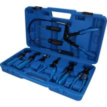 Brilliant Tools - BT521000 jeu de pinces à collier 9 pcs, bleu/noir, 9-TLG 4042146778906
