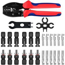 Ouylaf - Pince à sertir solaire MC4 Kit de pinces à sertir pour panneau solaire 2,5/4/6 mm² 27 pièces