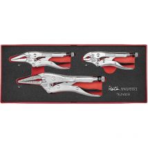 Teng Tools - Jeu de pinces grip Foamx2 tray 3 pièces TEZVG03