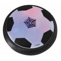 AeroFoot - Disque de foot aéroglisseur en mousse lumineux avec 2 cages de buts, 1 ballon et une pompe, rechargeable