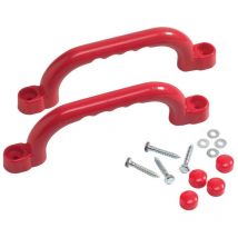 KBT - Jeu de poignées en plastique Rouge - Pour Aire de Jeux