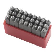Jeu de poincons lettres 4 mm pour marquage Fervi p012/l04