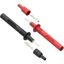 Electro Pjp - Jeu de pointes de touche 411 femelle 4 mm cat ii 1000 v, cat iii 1000 v rouge, noir 1 pc(s) D359682