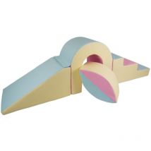 Viking Choice - Jeu de pont en mousse - 65 cm de haut - rose, bleu, jaune (pastel) - rose, bleu, jaune (pastel)