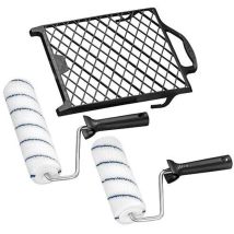Rouleau peinture – Jeu de rouleaux anti-éclaboussures 5 pièces – Largeur, Matières, Longueur, Composition de la peinture, Hauteur, Quantité par pack –