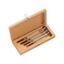 Jeu de tournevis d'horloger – 4 pièces – Acier au chrome-vanadium – Tournevis de précision – TURNUS