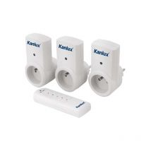 Lot de 3 prises télécommandées
