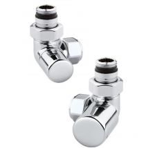 Arteclima - Jeu de vannes pour radiateurs hydrauliques avec vanne droite de couleur chrome KITVAL5