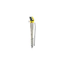 Jeu de vis d'ancrage au sol en acier 550 mm – Accessoires pour kiosque, barnum, tonnelle et arche – Krinner