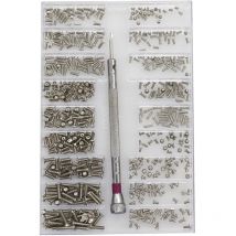 Jeu de vis miniatures pour ordinateur portable en verre mécanique, mini vis mixtes, convient à tous les types d'argent
