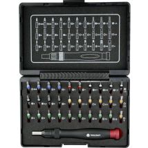 Toolcraft - 809204 Jeu d'embouts 31 pièces vis à fente, cruciforme Phillips, vis Pozidriv, 6 pans intérieurs, torx intér