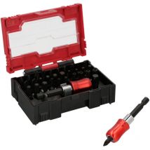 Jeu d'embouts en acier au chrome vanadium avec adaptateur rapide 32 pièces