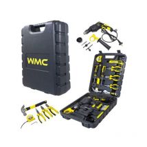 Jeu d'outils 59 pcs. avec perceuse /wmc