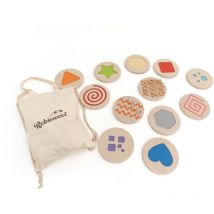 Robincool - Jeu Montessori de Stimulation Circuit de Psychomotricité Playful Little Steps en Bois Écologique