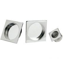 Niko-Kit 2 Tasses + Dé à Coudre Carré. Kit R.1200 Uc-Cr Chrome Brillant