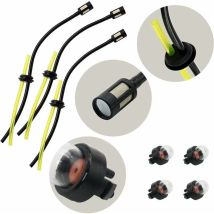 Jeu Universel De Durite Essence Et Poire Amorcage (3 Durite Et 4 Poire D'Amorçage) Pour Carburateur Debroussailleuse, Pieces Detachees 
