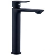 Thewa - Mezclador monomando alto de lavabo jezio Negro thermador - JEZ17N