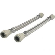 John Guest Speedfit - Braided Hose 300mm - 15mm x 15mm (Pack Of 2)