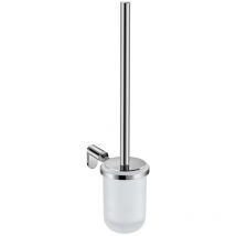 Basic - Wand-Toilettenbürste mit Halter, Glas matt/Chrom H3843A10040001 - Jika