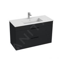 Cube - Meuble avec lavabo 100x43x61 cm, anthracite mat H4536521763521 - Jika