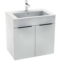 Jika - Cube - Meuble avec lavabo, 640x422x622 mm, blanc H4536011763001