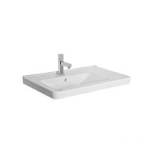 Cubito - Lavabo 750x450 mm, avec trop-plein, trou pour robinetterie, droit, blanc H8124220001041 - Jika