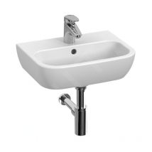 Deep - Lave-main 46x34 cm, avec trop-plein, trou pour robinetterie , blanc H8103650001041 - Jika