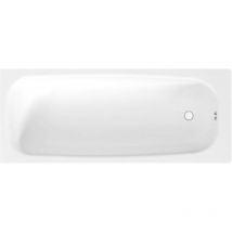 Jika - Groupe Roca) Bañera Tanza Straight 160 x 70 x 39 cm en acero esmaltado, Blanco (H2251910000001)