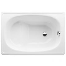 Jika - Groupe Roca) Riga Baignoire gain de place 105 x 70 x 37.5 cm en acier émaillé, Blanc (H2340000000001)