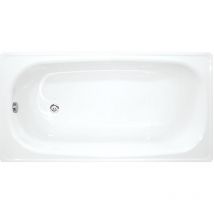 Groupe Roca) Riga Baignoire gain de place 140 x 70 cm en acier émaillé, Blanc (H2340400000001) - Jika