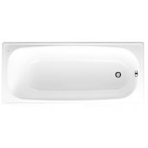 Jika - Groupe Roca) Riga Bañera ahorra espacio 120 x 70 cm en acero esmaltado, Blanco (H2340200000001)