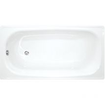 Jika - Groupe Roca) Riga Bañera ahorra espacio 140 x 70 cm en acero esmaltado, Blanco (H2340400000001)