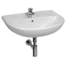 Jika Lyra plus - Waschtisch 50x41 cmmm, mit Überlauf, mit Hahnloch, weiß H8143810001041