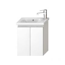 Jika - Mio - Meuble pour lavabo asymétrique, blanc H40J7112005001