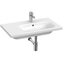 Mio-N - Waschbecken, 75x45 cm, mit Überlauf, Hahnloch Perla, weiß H8117111001041 - Jika