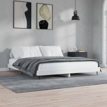 Jinlefu - Furniture Limited - Cadre de lit sans matelas blanc 150x200 cm