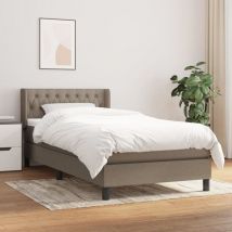 Jinlefu - Furniture Limited - Sommier à lattes de lit avec matelas Taupe