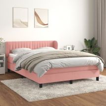 Jinlefu - Furniture Limited - Sommier à lattes de lit avec matelas Rose
