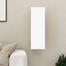 Jinlefu - Furniture Limited - Meuble tv Blanc 30,5x30x90 cm Bois
