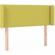Tête de lit avec oreilles Vert 83x16x78/88 cm Tissu vidaXL