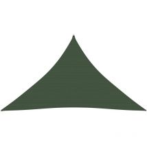 Inlife Voile d'ombrage 160 g/m² Vert foncé 3,5x3,5x4,9 m pehd - Vert