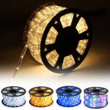 Jiubiaz Led Lichtschlauch Außen Innen,240 Leds Wasserfest Led Schlauch,partylicht Dekobeleuchtung Weihnachten,blau 20m