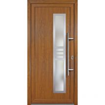 Meeth - Signum ExklusivPVC Model 53, innen: weiß, außen: golden Oak, Breite: 88cm, Höhe: 208cm, Öffnungsrichtung: din rechts