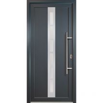 Signum pvc Model 38, innen: weiß, außen: titan, Breite: 108cm, Höhe: 200cm, Öffnungsrichtung: din rechts