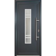 Meeth - Signum Pvc Model 83, Innen: Weiß, Außen: Titan, Breite: 108cm, Höhe: 200cm, Öffnungsrichtung: Din Rechts