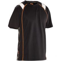 Workwear T-shirt, modèle Vision 5620, noir/orange, taille xl - Jobman