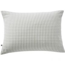 Joel - Taie d'Oreiller 50x70cm Gaze de Coton Vichy Coloris Eucalyptus