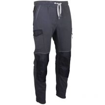 Pantalon LMA 1601 Techno taille m gris noir en molleton avec taille élastiquée