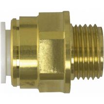John Guest Speedfit - Brass Coupler 10mm x 1/2' Male bsp