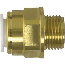 John Guest Speedfit - Brass Coupler 15mm x 1/2' Male bsp (Pack Of 5)